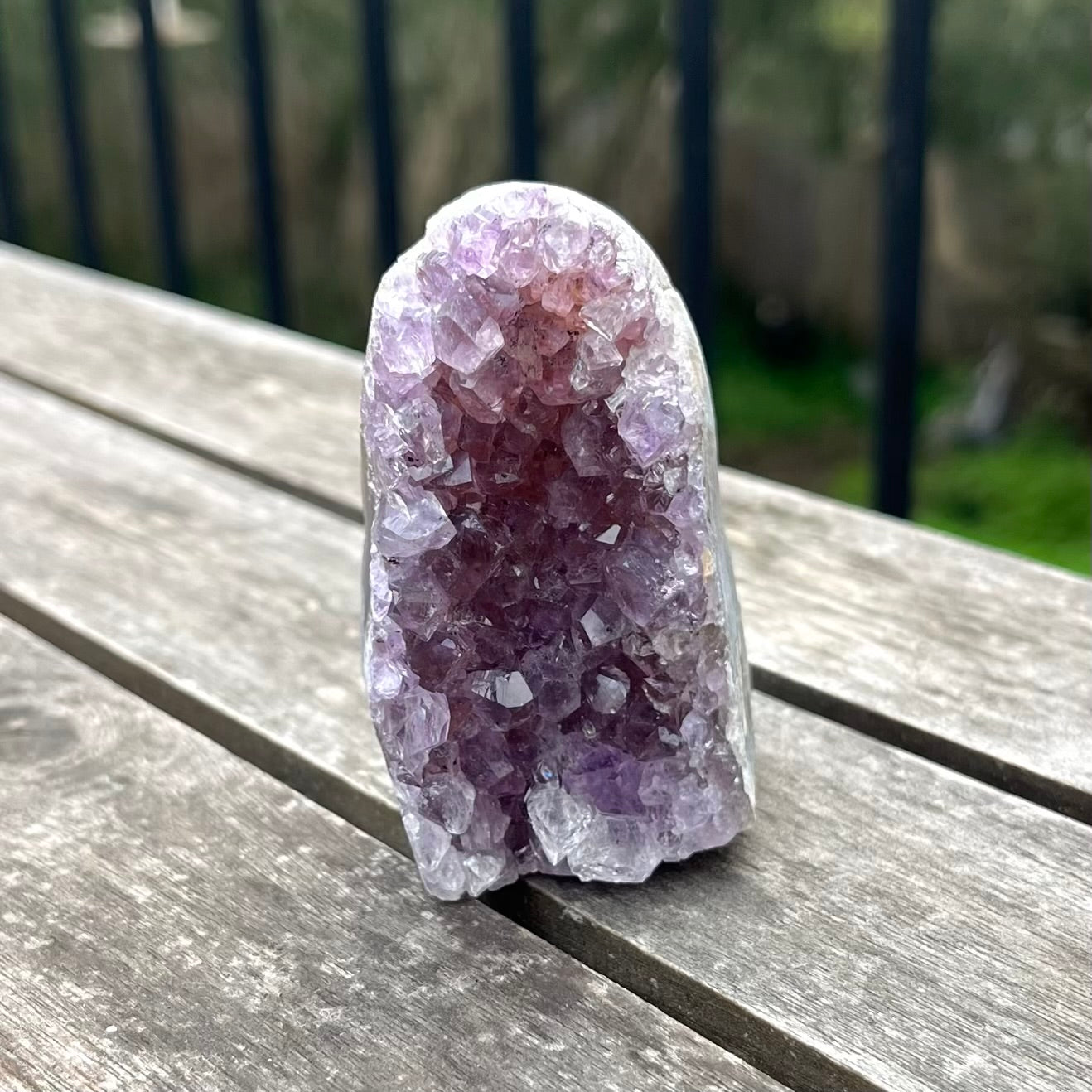 Amethyst Small Base-Cut Crystal -  Calm, Protection & Balance