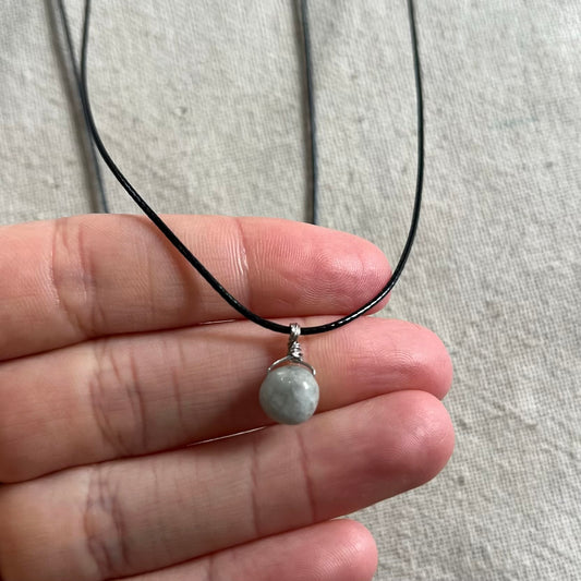 Aquamarine Mini Gem Pendant - Serenity
