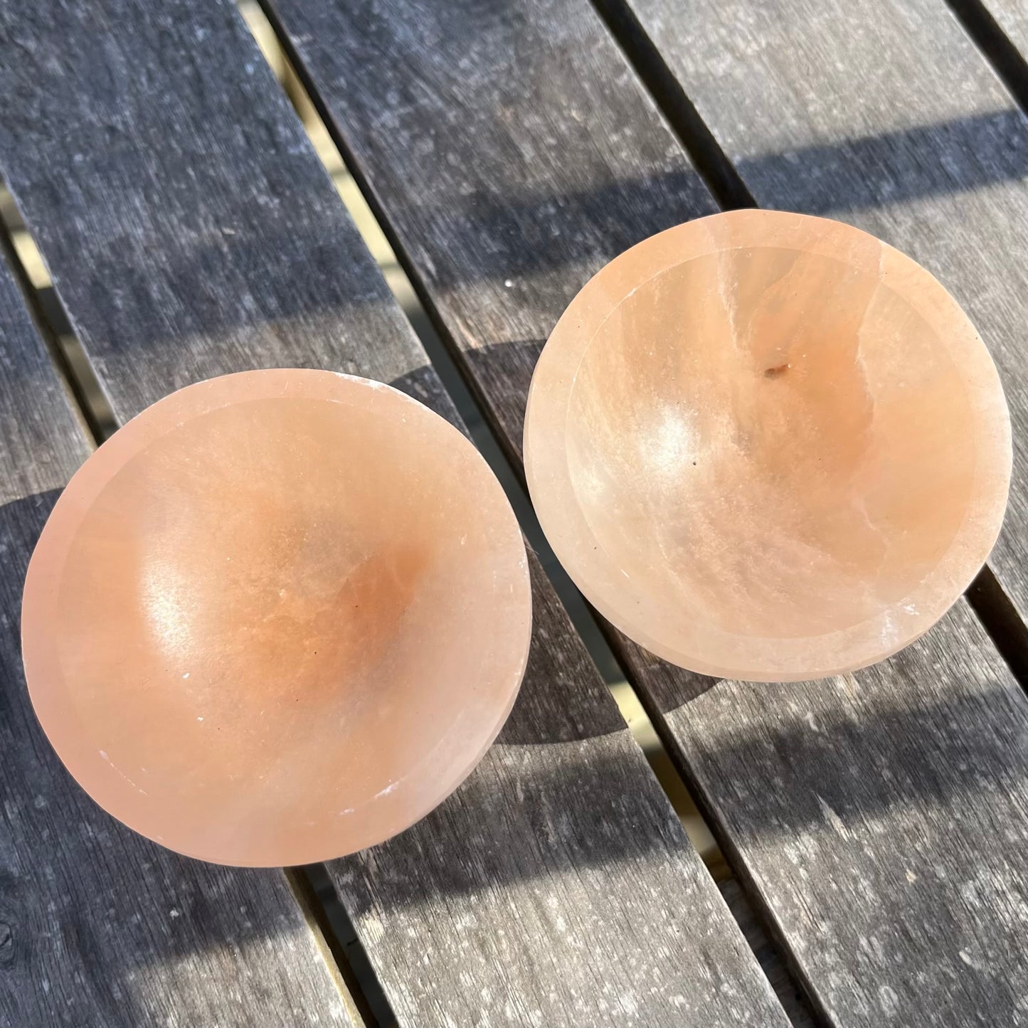 Peach Selenite Mini Bowl - High Vibe, Spiritual Connection
