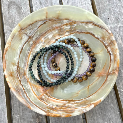 Green Onyx XL Crystal Bowl - Heart Chakra, Confidence