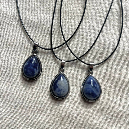 Teardrop Pendant - Sodalite