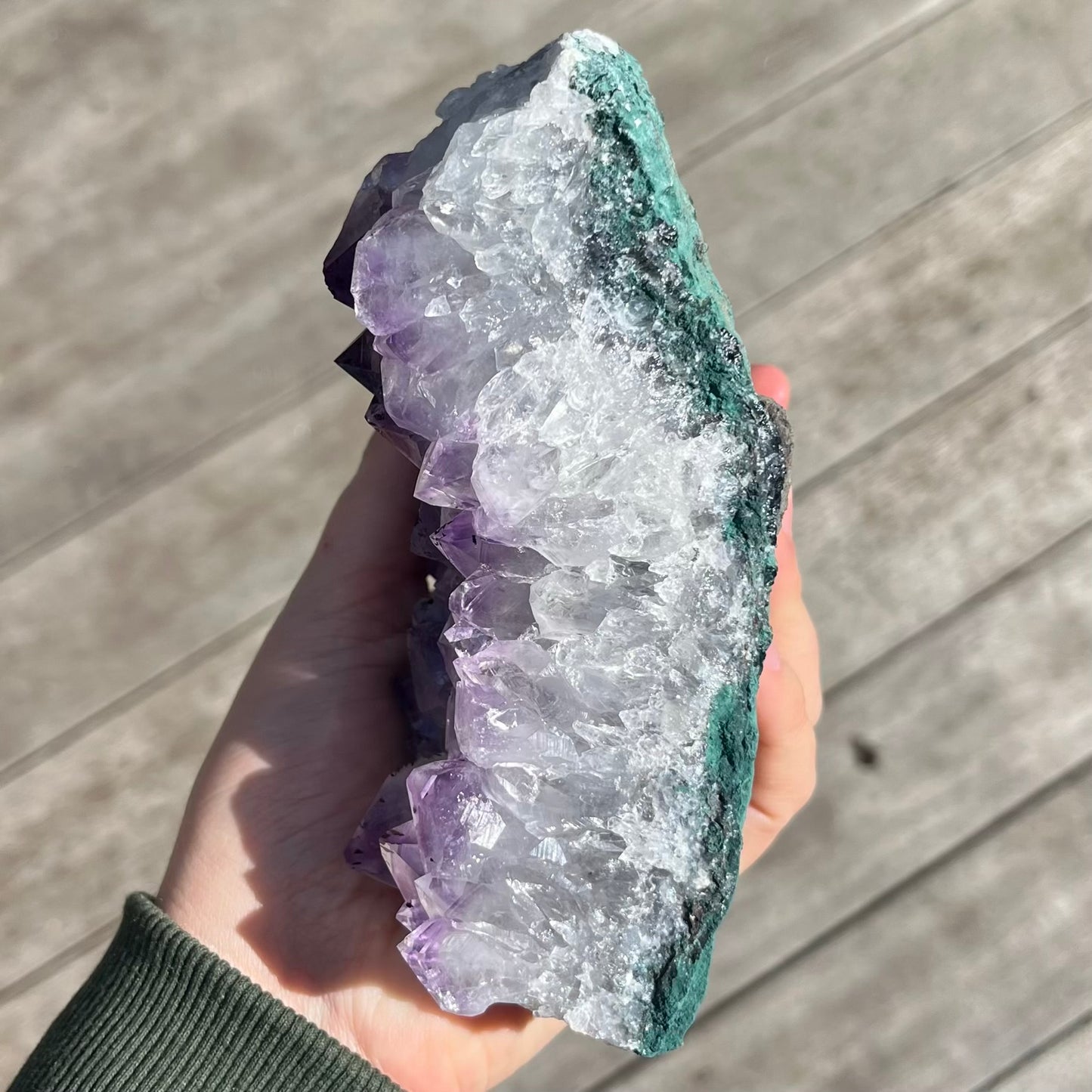 Amethyst XL Cluster Crystal - Calming, Protective, Balancing