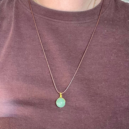 Sphere Pendant - Green Aventurine