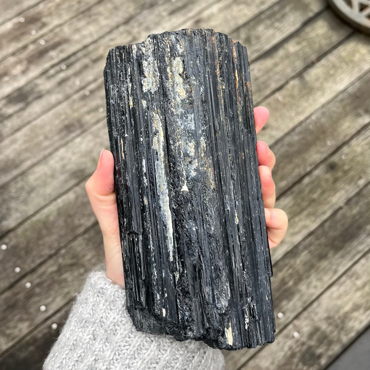 Black Tourmaline XL Raw Crystal - Protection