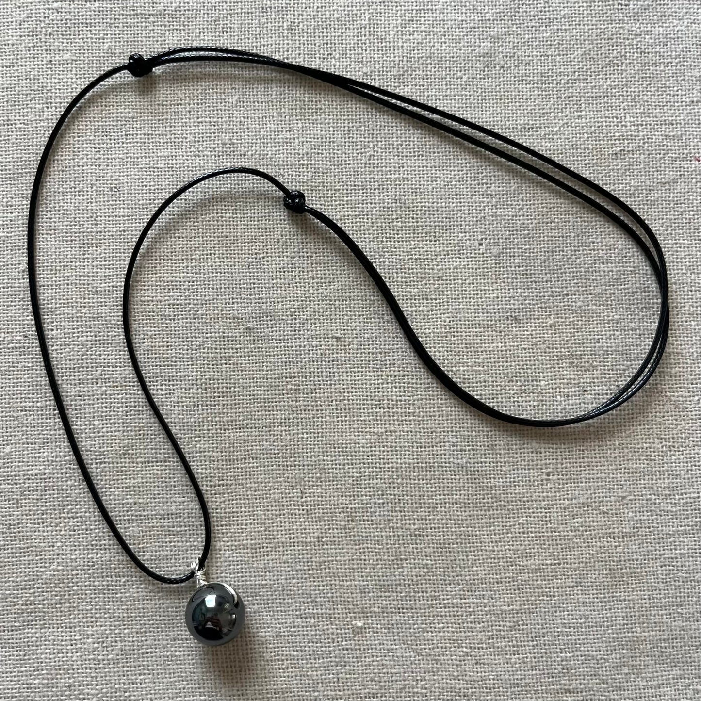 Sphere Pendant - Hematite