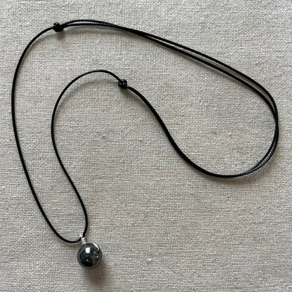 Sphere Pendant - Hematite