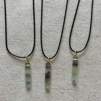 Divine Point Pendant - Fluorite