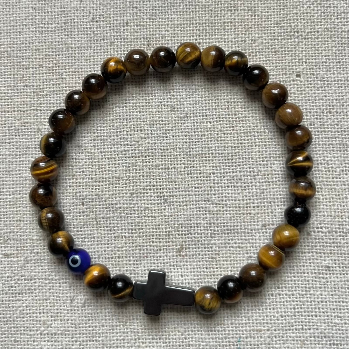 Mati Evil Eye Bracelet - Tiger Eye