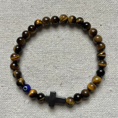 Mati Evil Eye Bracelet - Tiger Eye