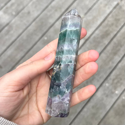 Fluorite Medium Tower Crystal - Vibrant, Clarifying, Uplifting