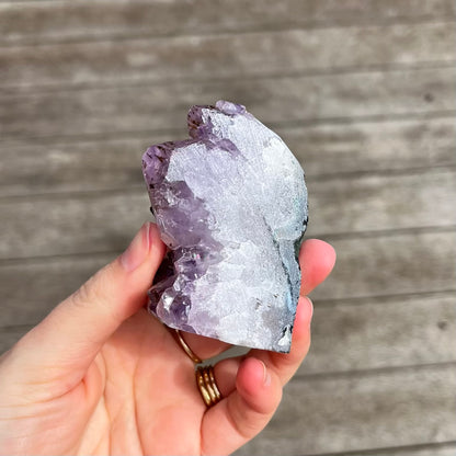 Amethyst Small Base-Cut Crystal -  Calm, Protection & Balance