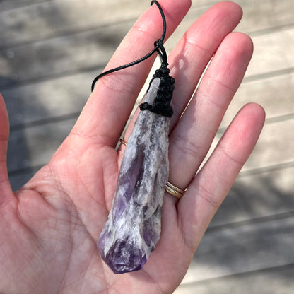 Amethyst Dog Tooth XL Pendant