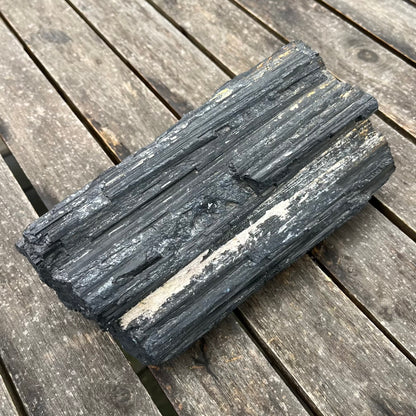 Black Tourmaline XL Raw Crystal - Protection