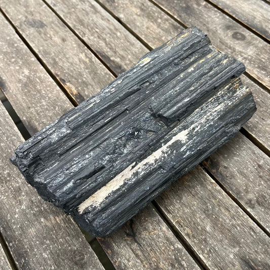 Black Tourmaline XL Raw Crystal - Protection