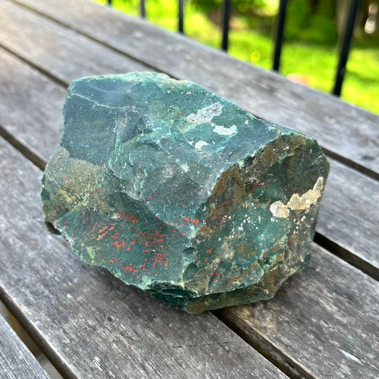 Bloodstone Large Raw Crystal – Courage, Strength
