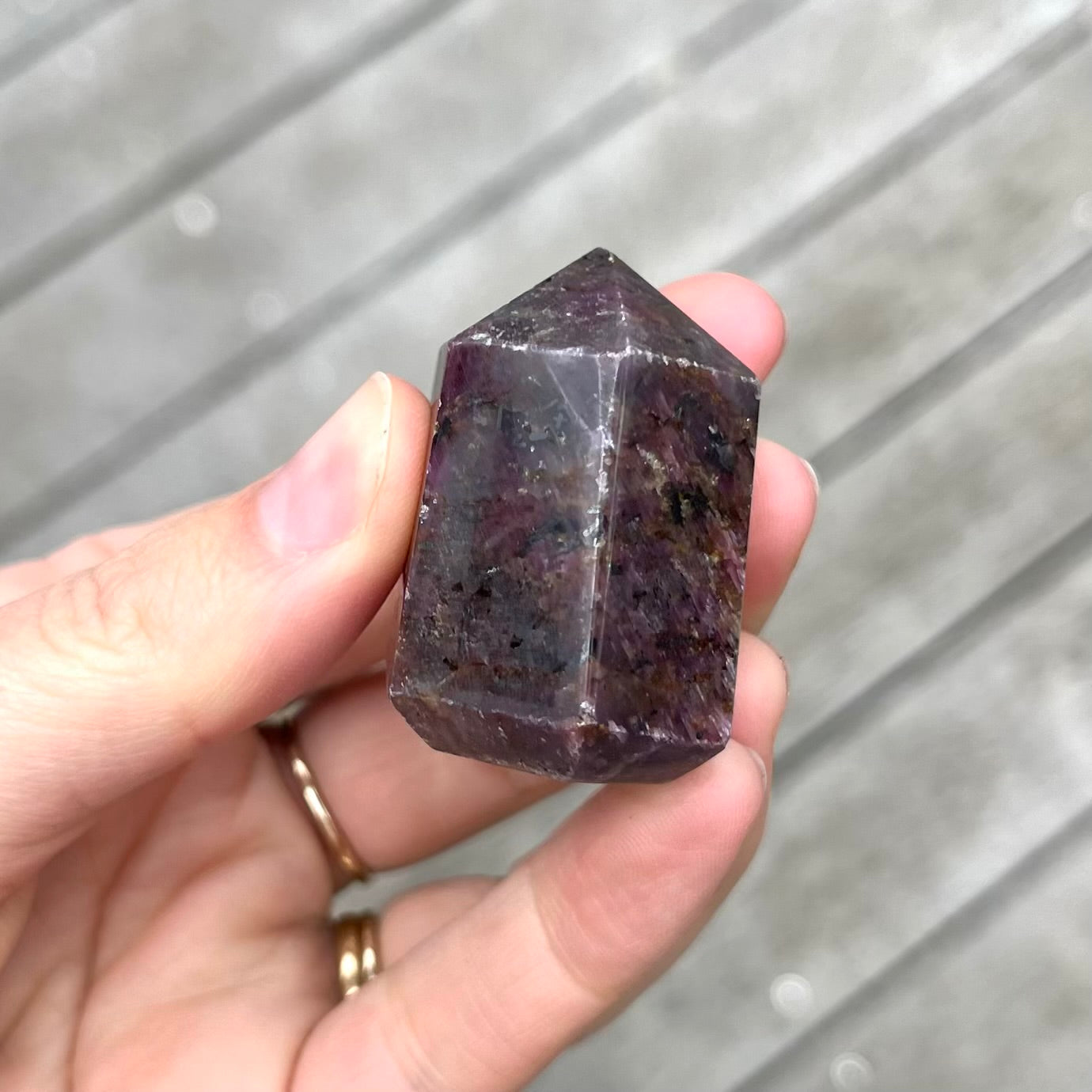Ruby Small Generator Crystal - Vibrant, Clarifying, Uplifting