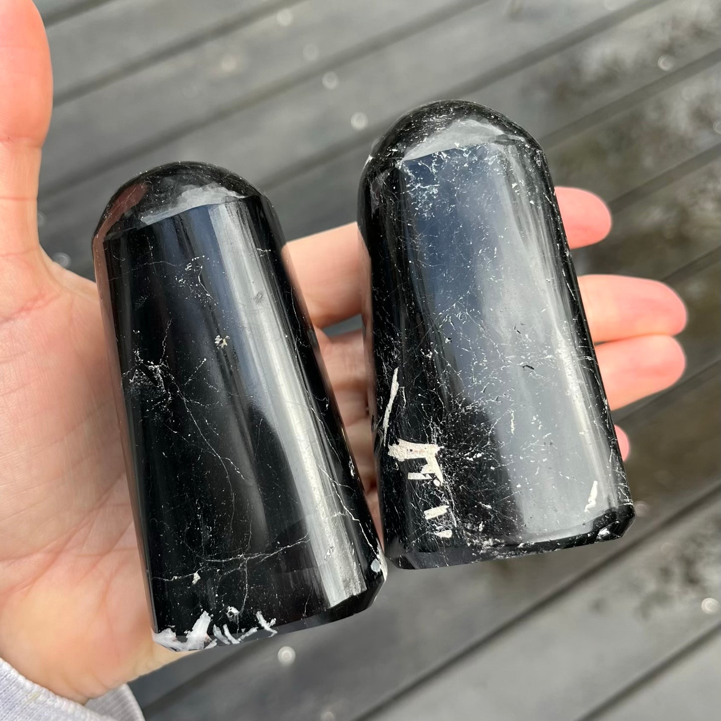 Black Tourmaline Freeform Crystal - Protection