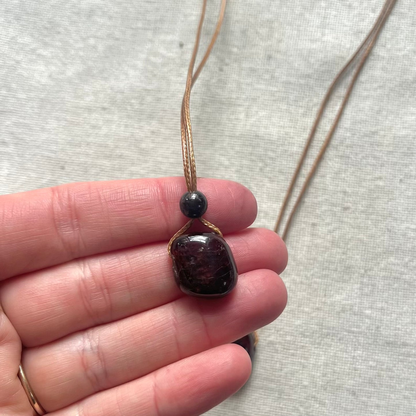 Courage Pendant - Garnet