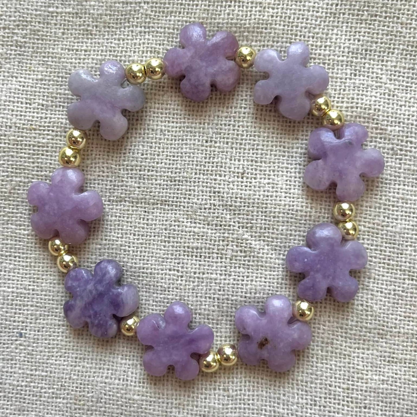 Magic Flower Bracelet Large - Lepidolite