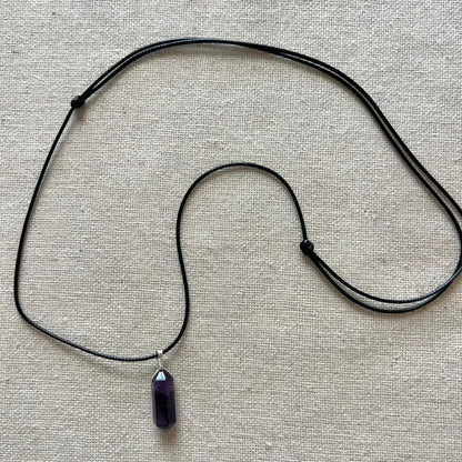 Divine Point Pendant - Amethyst