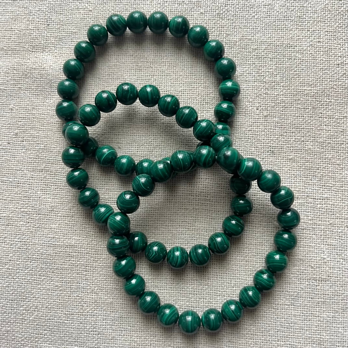 Malachite 8mm Beaded Bracelet - Transformation