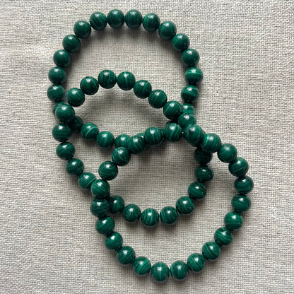 Malachite 8mm Beaded Bracelet - Transformation