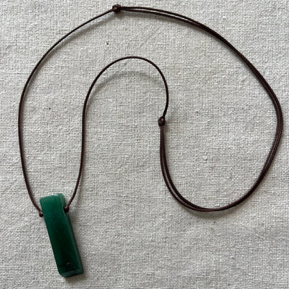 Rock Pendant - Green Aventurine