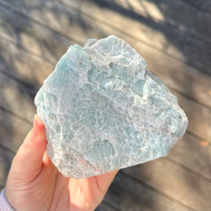 Amazonite Large Raw Stone - Calm, Empowering