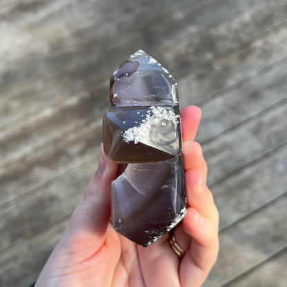 Agate Medium Cross Crystal - Grounding, Harmonising, Protective