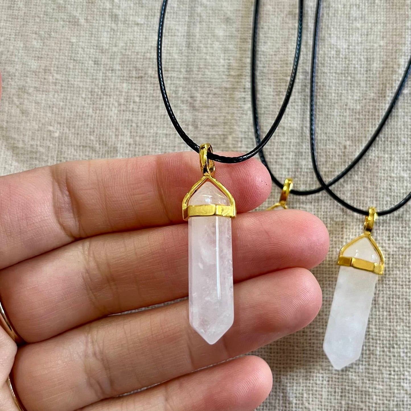 Energy Point Pendant - Clear Quartz