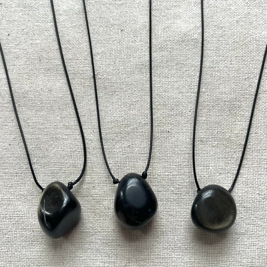 Protection Pendant - Golden Sheen Obsidian