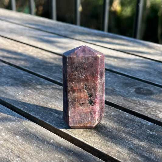 Ruby Small Tower Crystal - Courage, Motivation