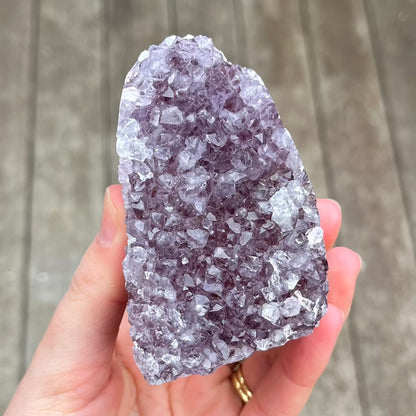 Amethyst Medium Base-Cut Crystal -  Calm, Protection & Balance