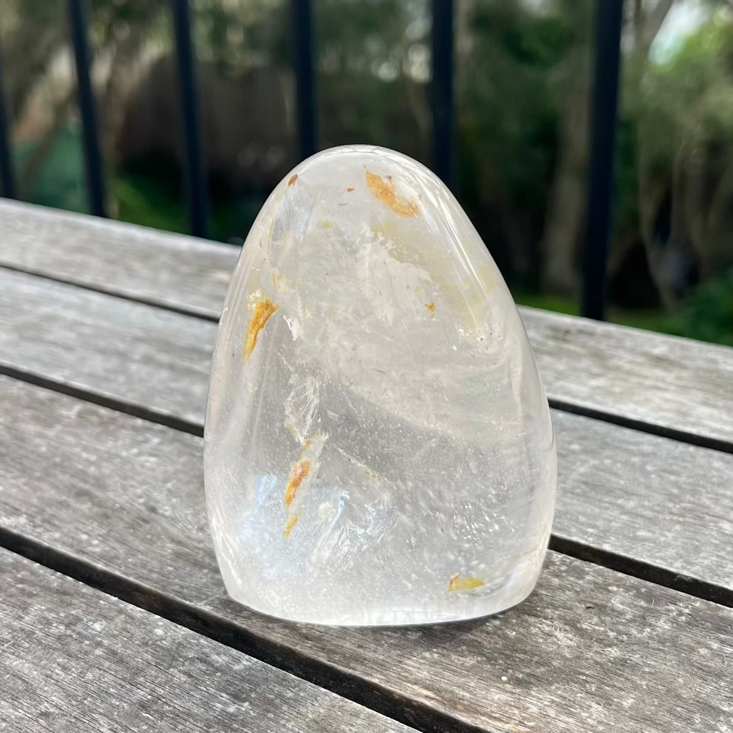 Hematoid Quartz Freeform Crystal - Clarity, Grounding
