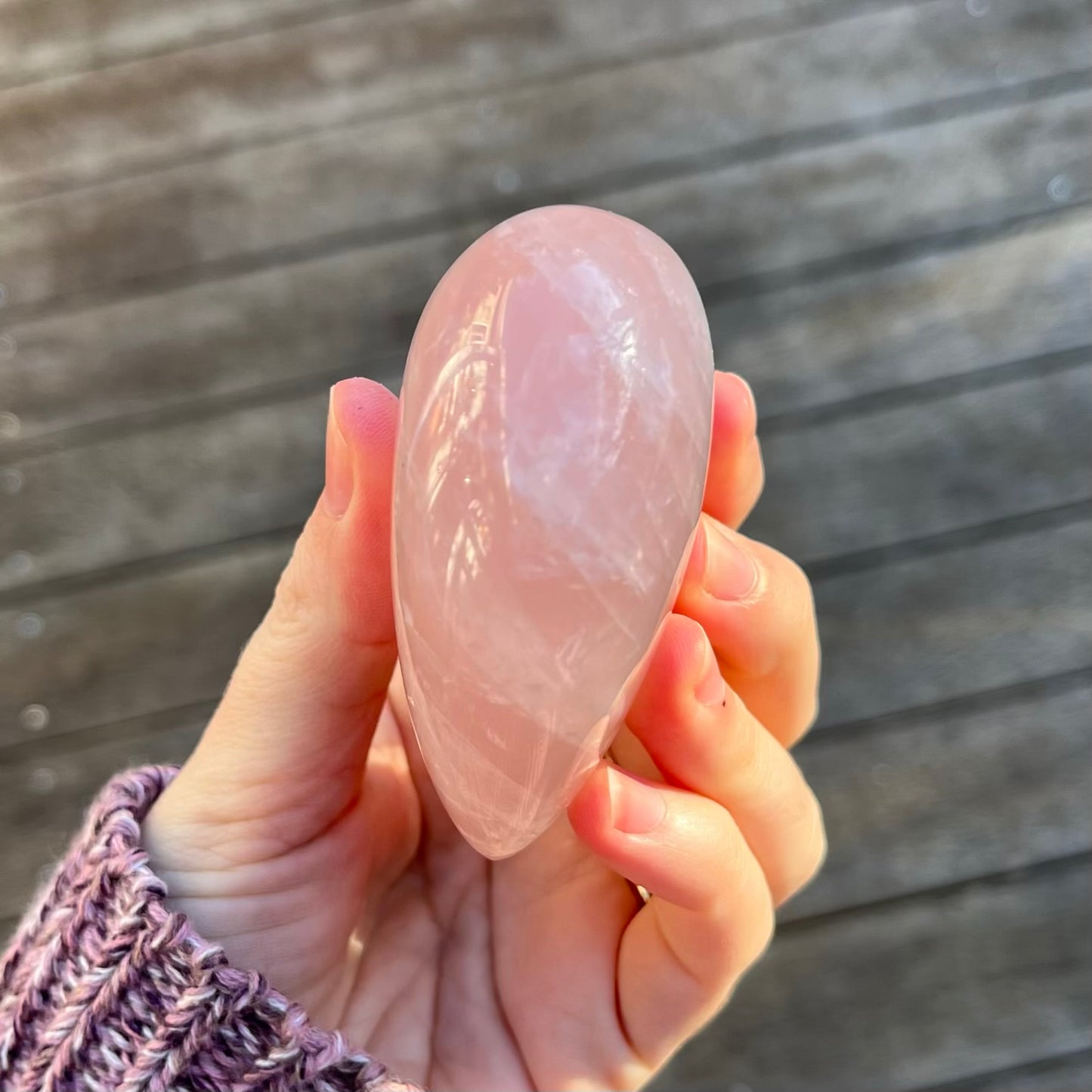 Rose Quartz Large Heart Crystal - Unconditional Love, Emotional Healing