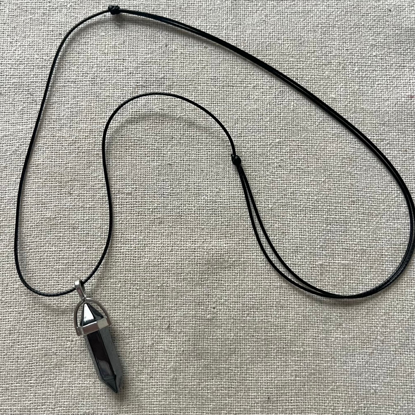 Energy Point Pendant - Hematite