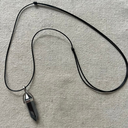 Energy Point Pendant - Hematite