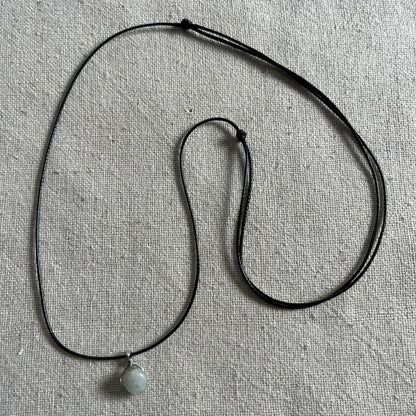 Aquamarine Mini Gem Pendant - Serenity