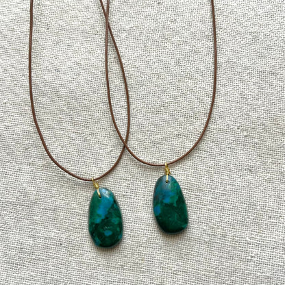 Empower Pendant - Malachite Chrysocolla
