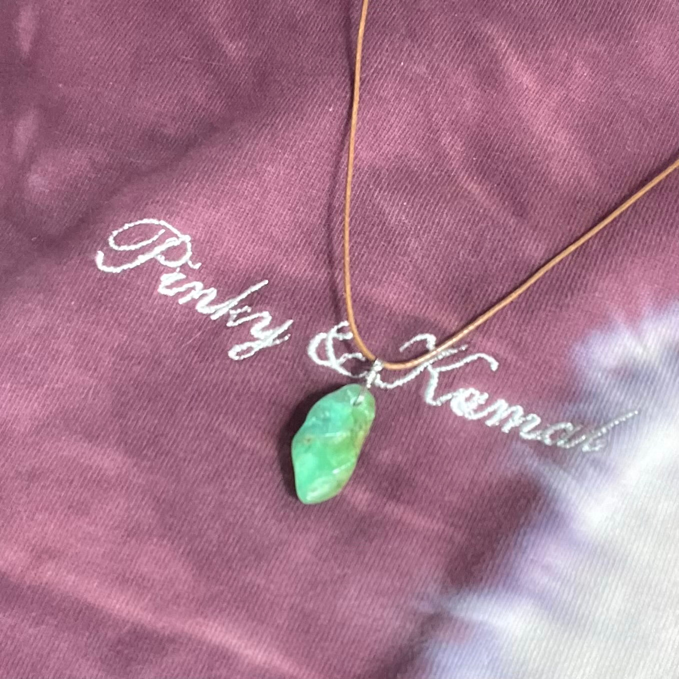 Chrysoprase Mini Pendant - ONE OF A KIND