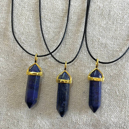 Energy Point Pendant - Lapis Lazuli
