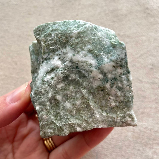 Moss Agate Raw Crystal - Medium