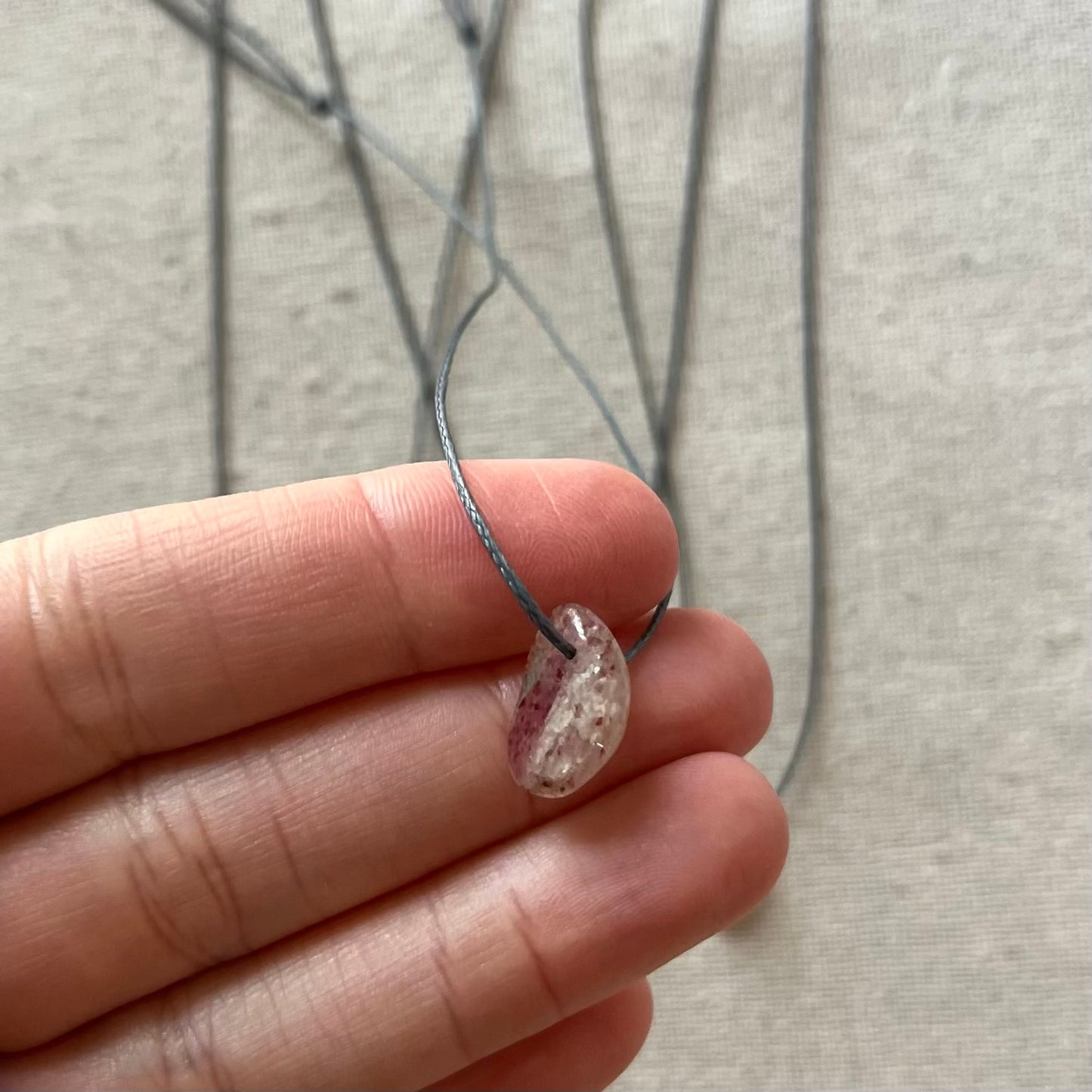 Love Magic Pendant - Strawberry Quartz