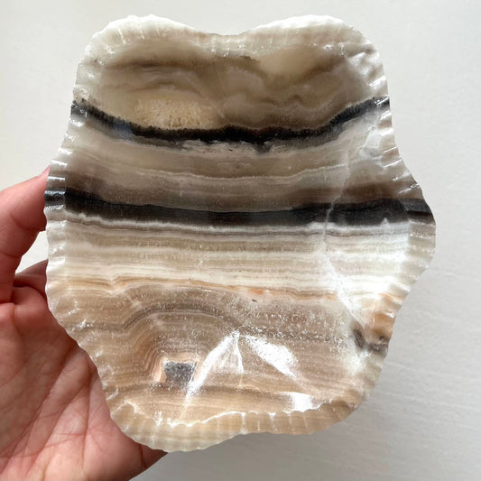 Zebra Aragonite Bowl - Medium