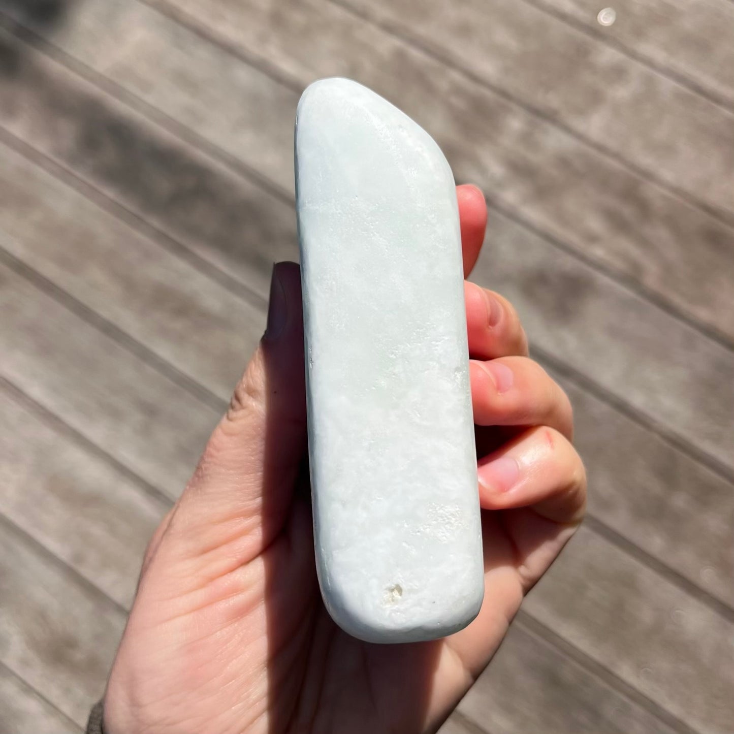 Caribbean Calcite Freeform Crystal - Soothing, Expansive, Calming