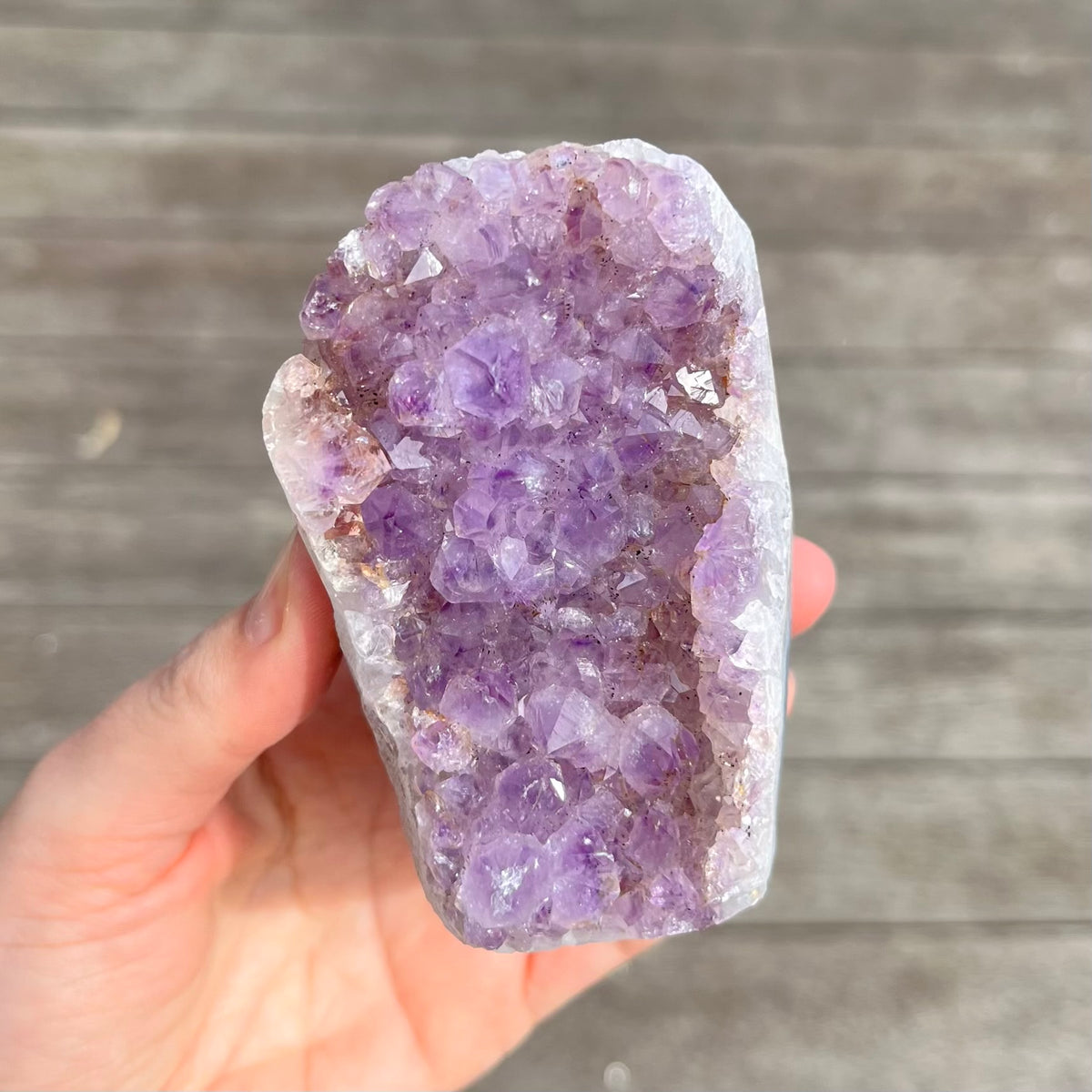 Amethyst Large Base-Cut Crystal – Calm, Protection & Balance