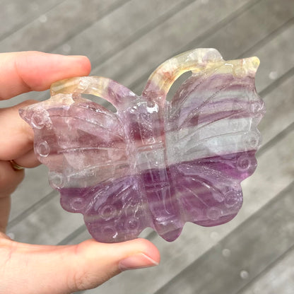 Fluorite Butterfly Crystal - Clarifying, Transformative, Harmonising