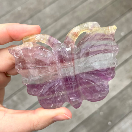Fluorite Butterfly Crystal - Clarifying, Transformative, Harmonising