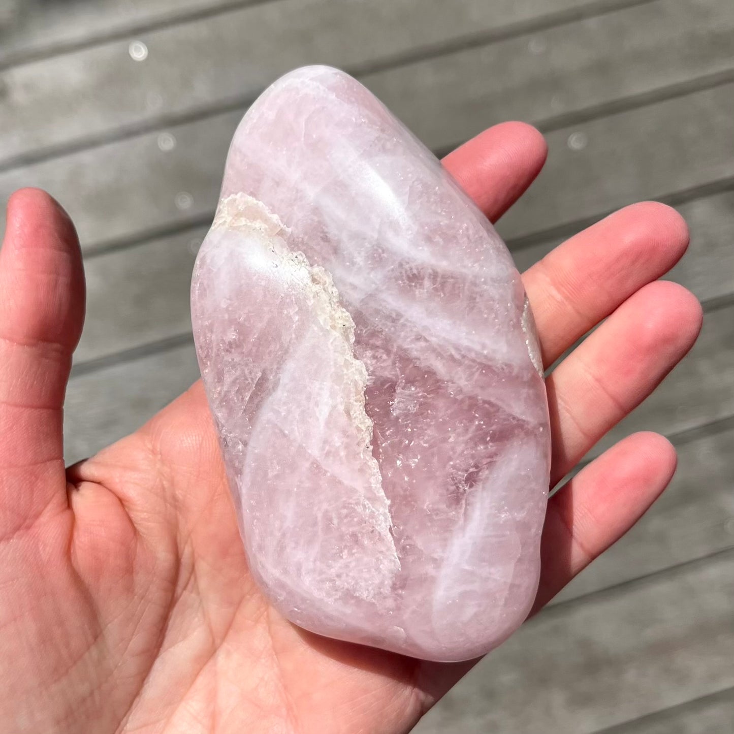 Rose Quartz Medium Freeform Crystal - Unconditional Love, Emotional Healing