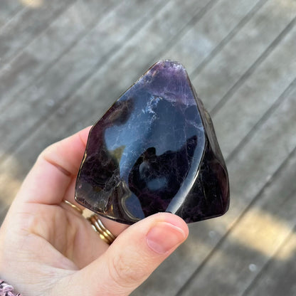 Fluorite Medium Flame Tower Crystal - Vibrant, Clarifying, Uplifting